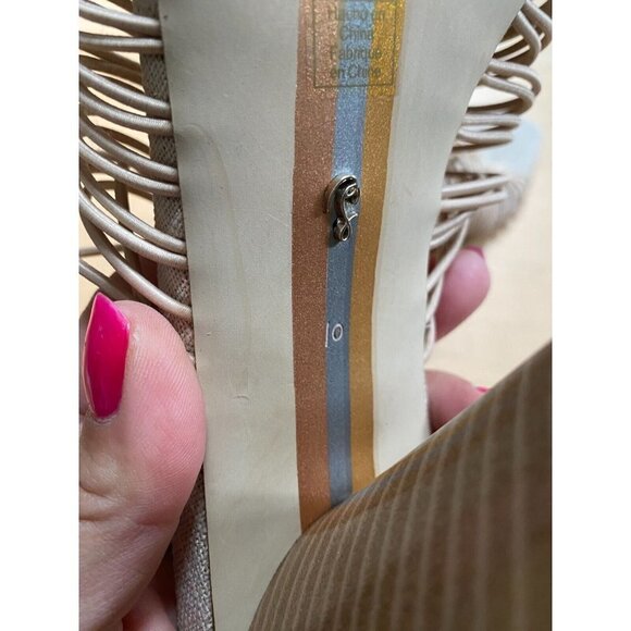 Sam Edelman "Laurette" BNWT strappy sandal tan Womens NEW - Picture 8 of 10